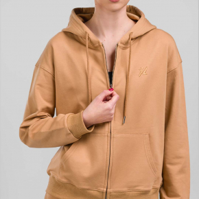 Becare Zip dukserica sa kapuljačom camel
