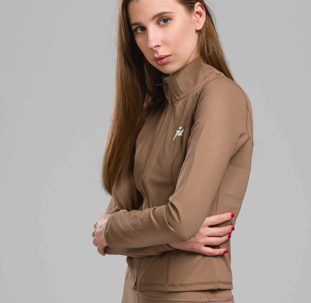 Yoga Zip jakna brown
